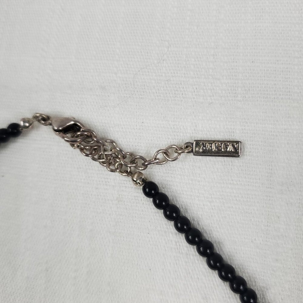 Napier Silver Tone Scrollwork Design Medallion Pe… - image 5